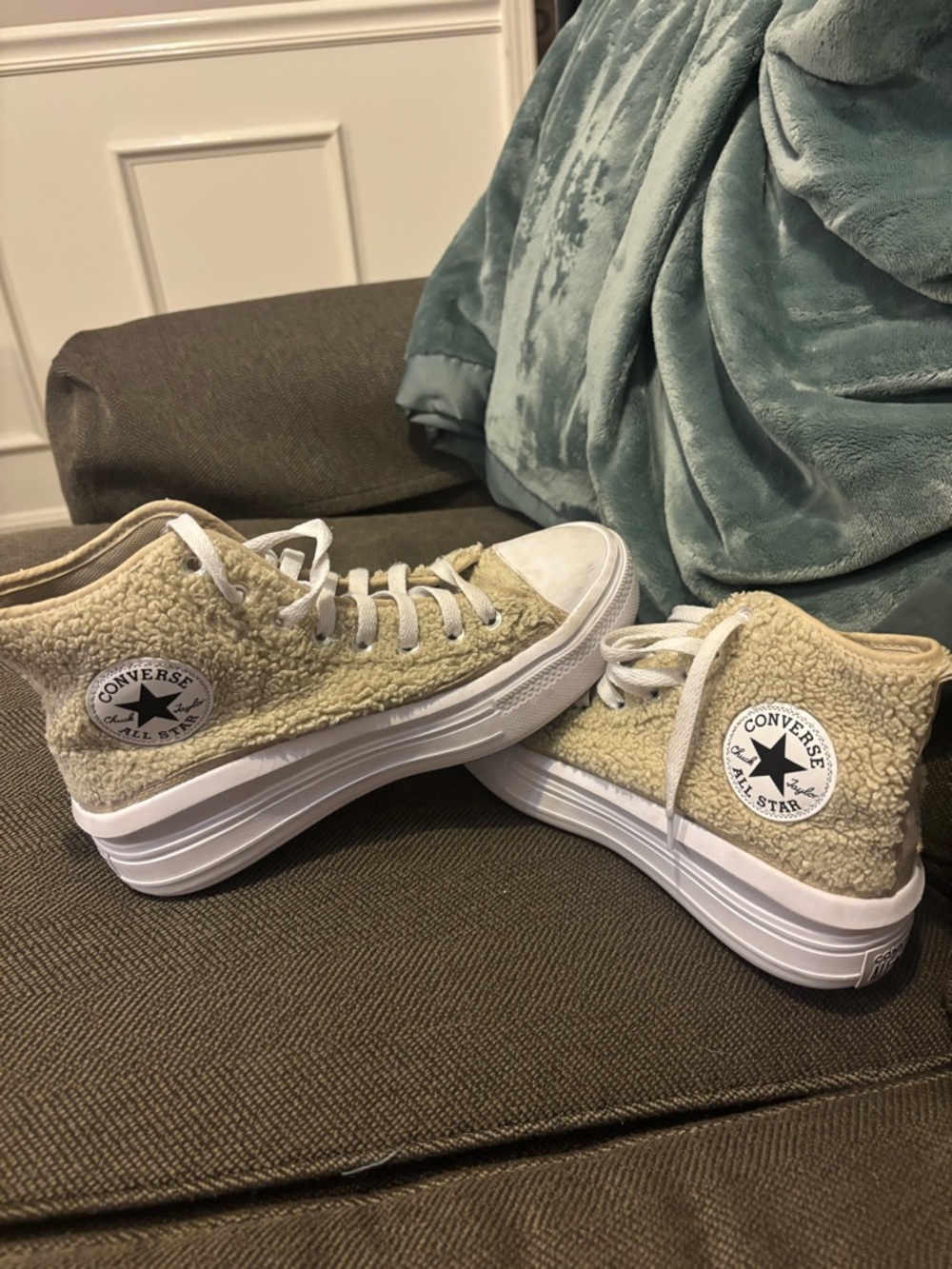 Sherpa converse sneakers